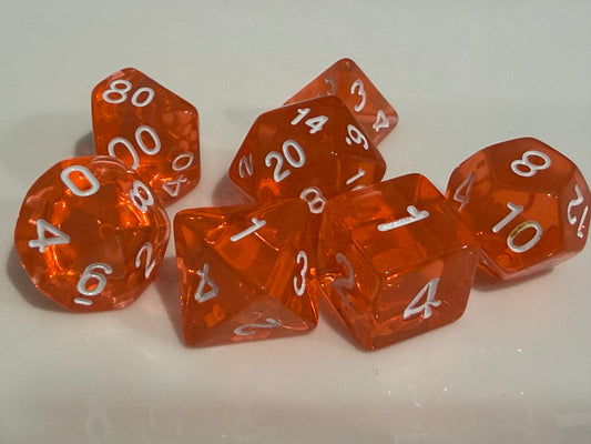 Jelly Crystal dice set
